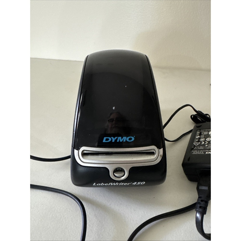 DYMO LabelWriter 450 Thermal Label Printer Model‎ 1750110 Black Silver USB Power